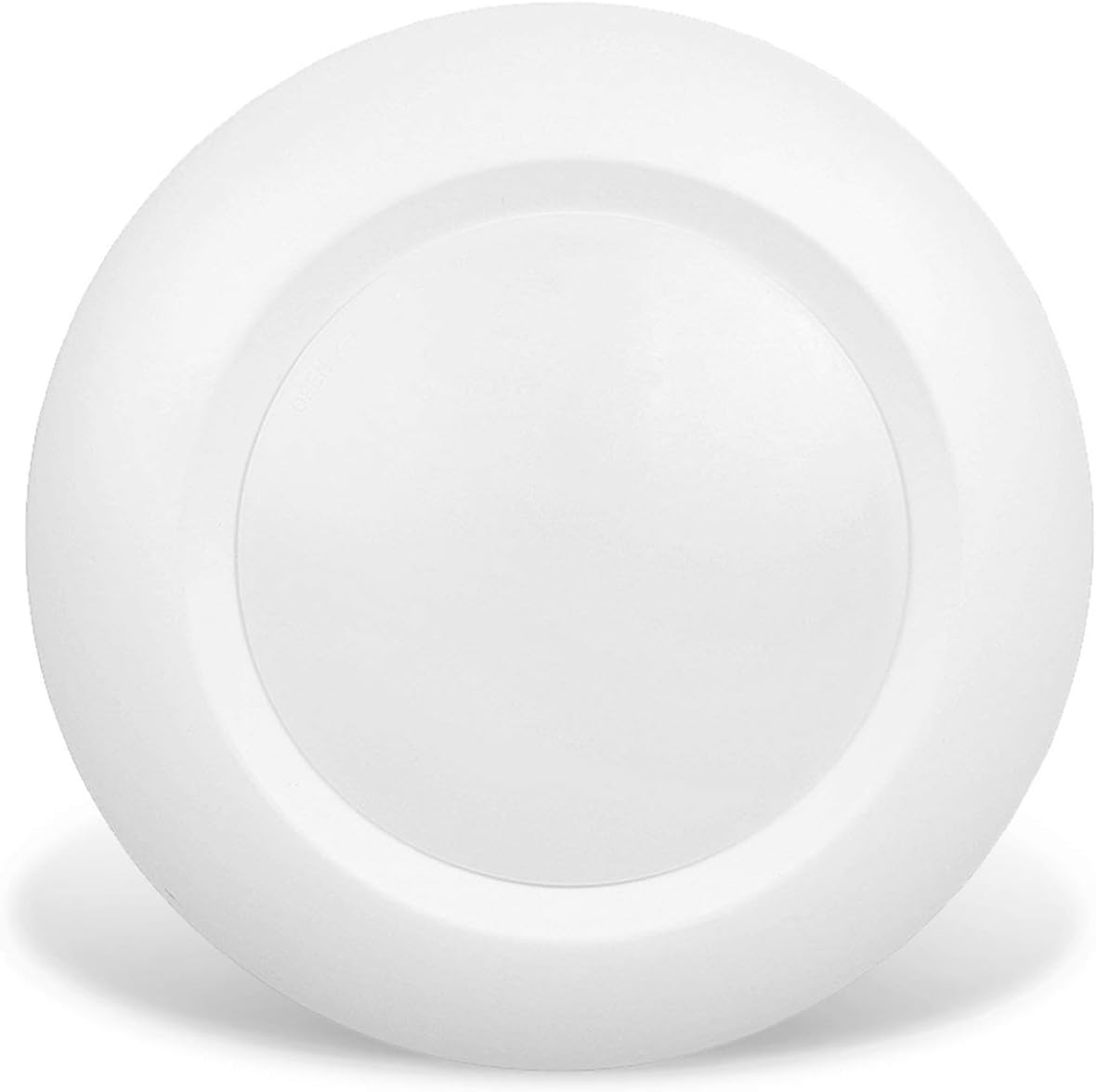 6 Inch LED Low Profile Recessed & Surface Mount Disk Light, Round, 15W, 900 Lumens, 5000K Daylight White, CRI80, Driverless Design, Dimmable, cETLus Listed, White(1 Pack)
