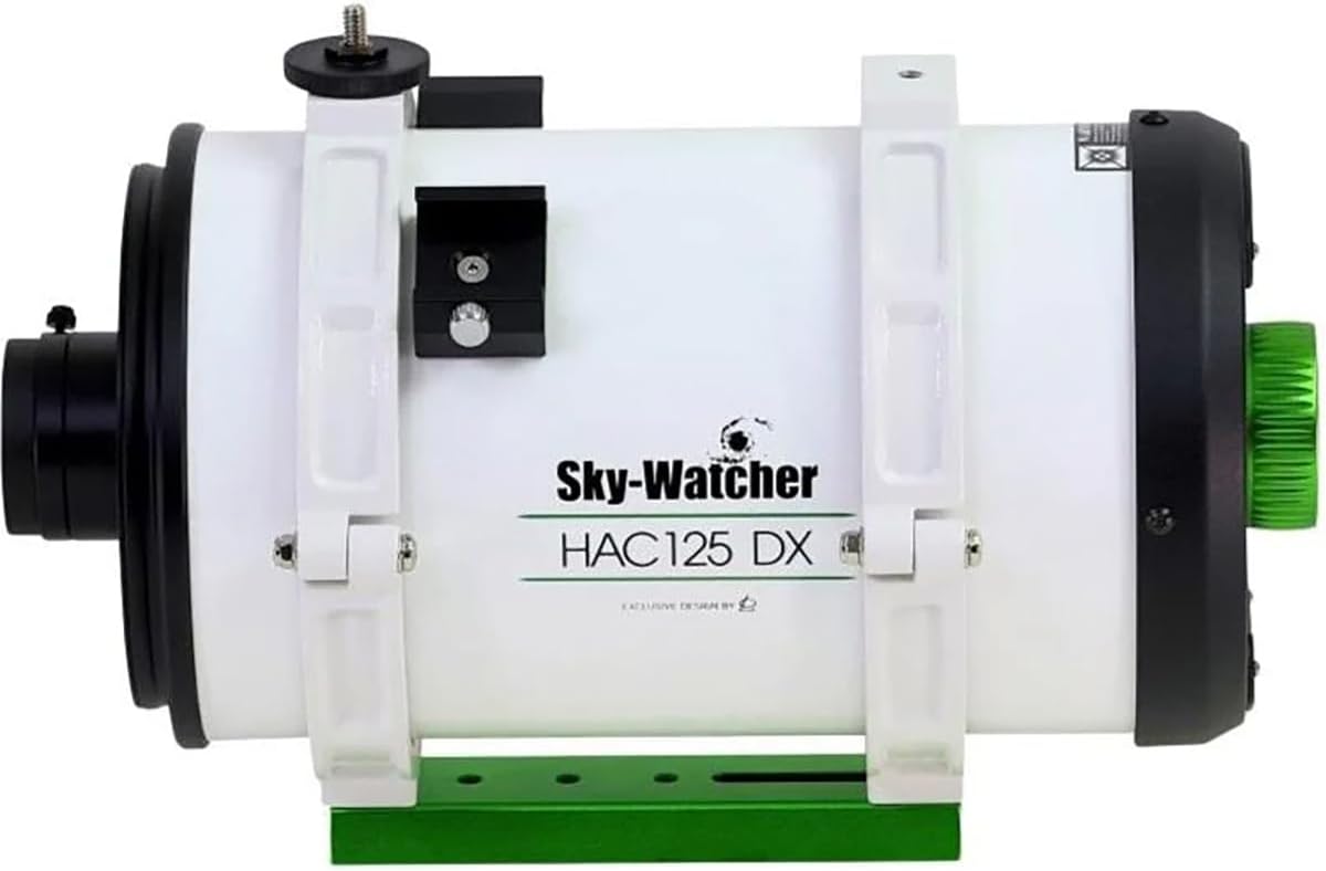 Sky-Watcher HAC125 DX Astrograph with clamshell rings and dovetail bar