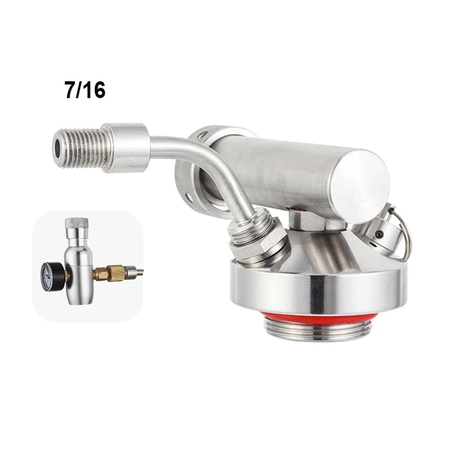 Home brewing Mini erogatore di fusti GrowlerTap lancia lancia di birra in acciaio inossidabile for mini fusti da 2L/3,6L/4L strumenti da bar nuovo design facile da installare Accessori per il vino(Tap