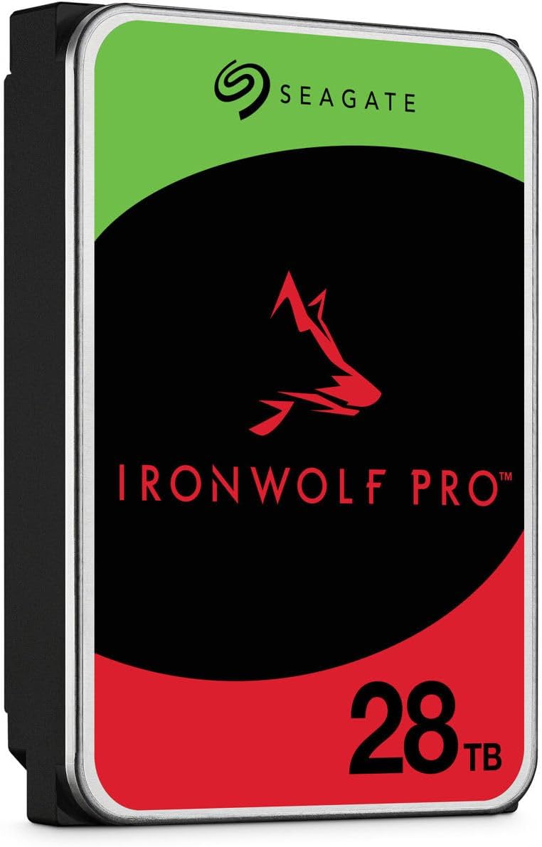 Seagate IronWolf Pro SATA III 3.5" Internal NAS Hard Drive, 7200 RPM - 28TB, 2-Pack