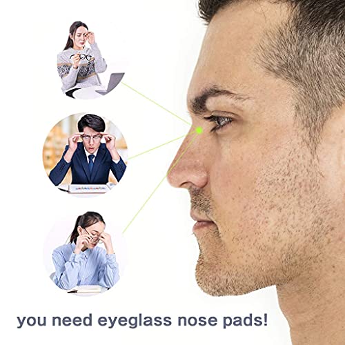 Lot de 12 Paires de Coussinets de Nez pour Lunettes Autocollantes en Silicone Souple antidérapant (1.5 mm Transparent) - Image 4