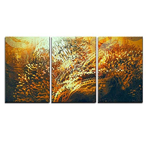 Amazon.com: wall26 - 3 Piece Canvas Wall Art - Digital Painting of