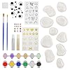 Dan&Darci Rock Painting Kit for Kids - Arts and Crafts for Girls & Boys Ages 6-12 - Craft Kits Art Set - Supplies for Rocks Paint - Best Tween Gift Ideas for Kid Activities Age 6 7 8 9 10 11 #2