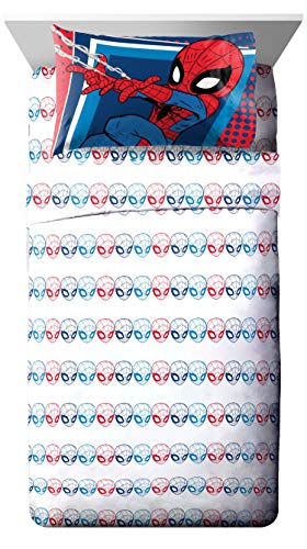 Image of Disney Spidey Friends Twin Comforter Set 4 Piece Kids Bedding, Blue