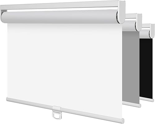 BERISSA Persianas enrollables opacas para ventanas, persianas enrollables sin cordones, ahorro de energía, protección UV, oscurecimiento de
