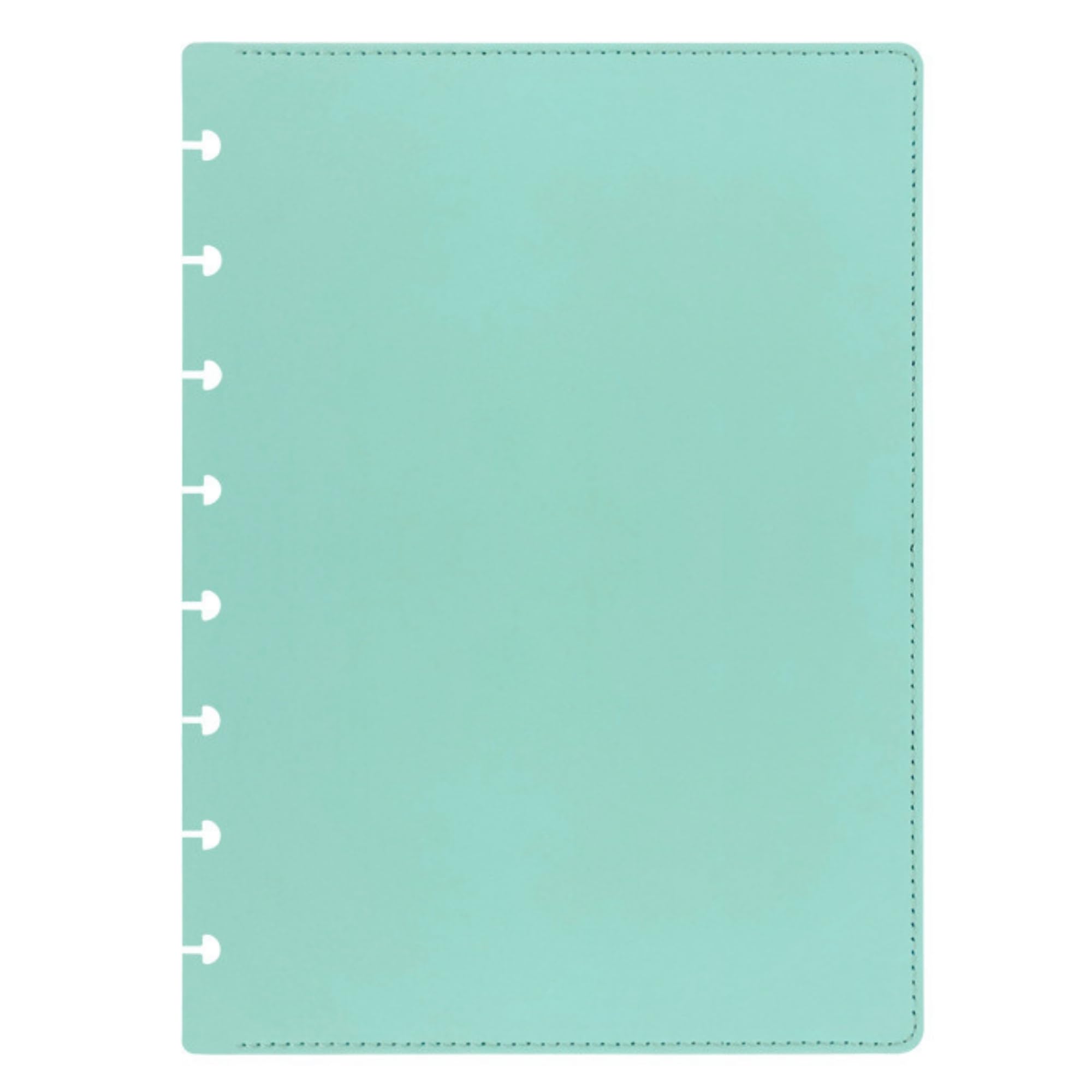 ITSYHPRO A5 Size Discbound Journal PU Leather Covers(1 Pair) Compatible with Notebook and Planner(Light Green,A5) โ image 1