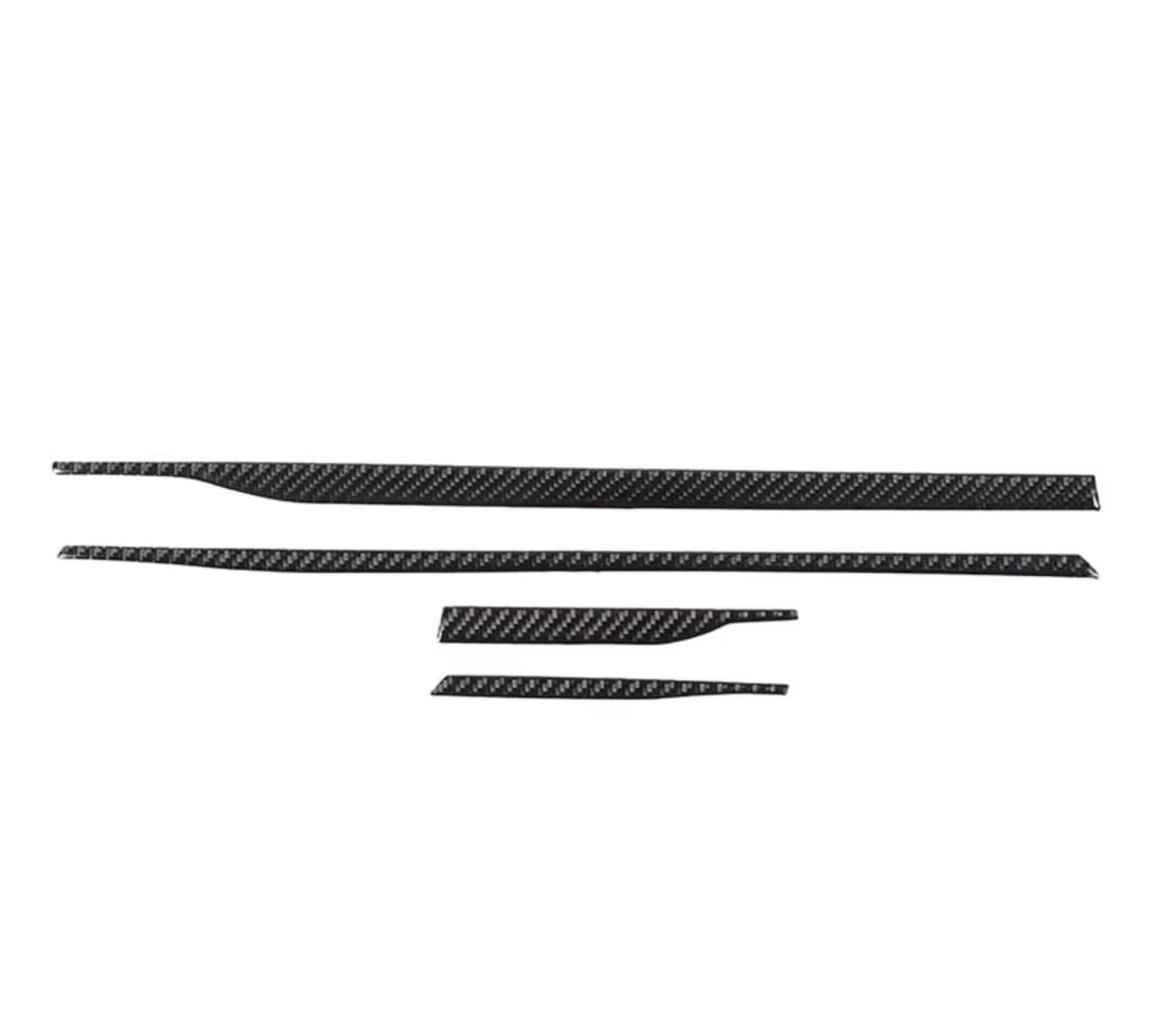 Car Interior Moulding Trim for Subaru for Crosstrek 2024 Soft Carbon Fiber Black Car Interior Decoration Trim Frame Stickers Accessories(FFF)