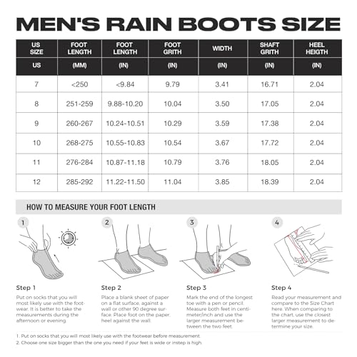 Hisea Super Lightweight Men'S Neoprene Rain Boots Waterproof Insulated Hunting Boots Outdoor With Adjustable Calf thumb #1