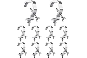 Olaalite 10 Pack 1.18-2 Inch Truss C Clamps for DJ Lights
