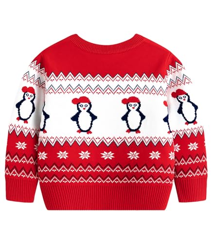 Image of Remimi Kids Christmas Sweater for Toddler Girls Boys Holiday Pullover Top