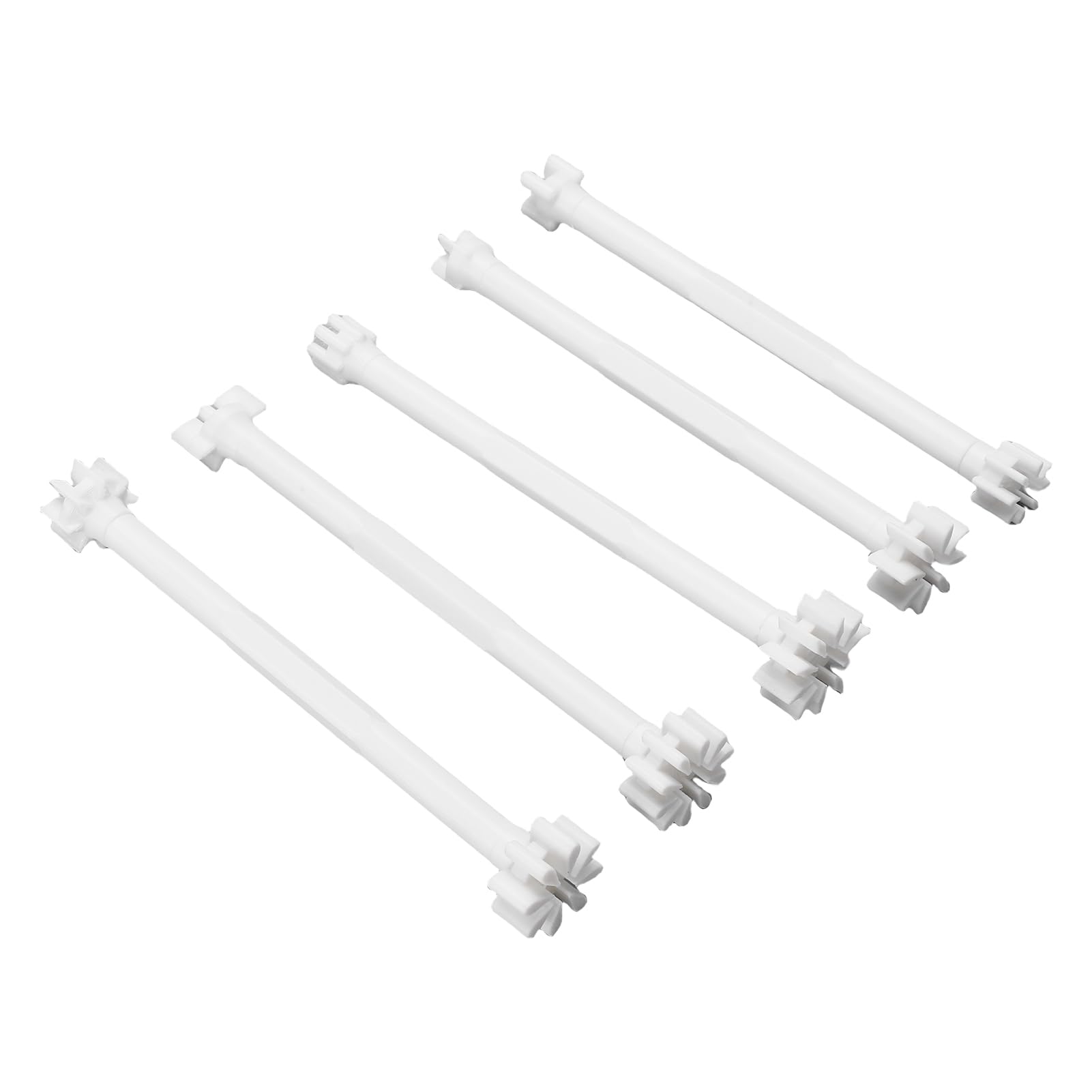 GLOGLOW Floral Dotting Tools, 5PCS Premium Plastic Flower Petal Dot Painting Pens with 2 Different Designs, Comfortable Ergonomic Grip for DIY Art and Pointillism