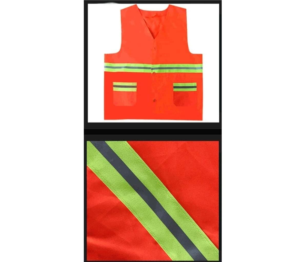 Chaleco reflectante de alta visibilidad Chalecos reflectantes fluorescentes Chalecos de seguridad de alta visibilidad para instalaciones sanitarias Chaqueta reflectante de seguridad (talla única
