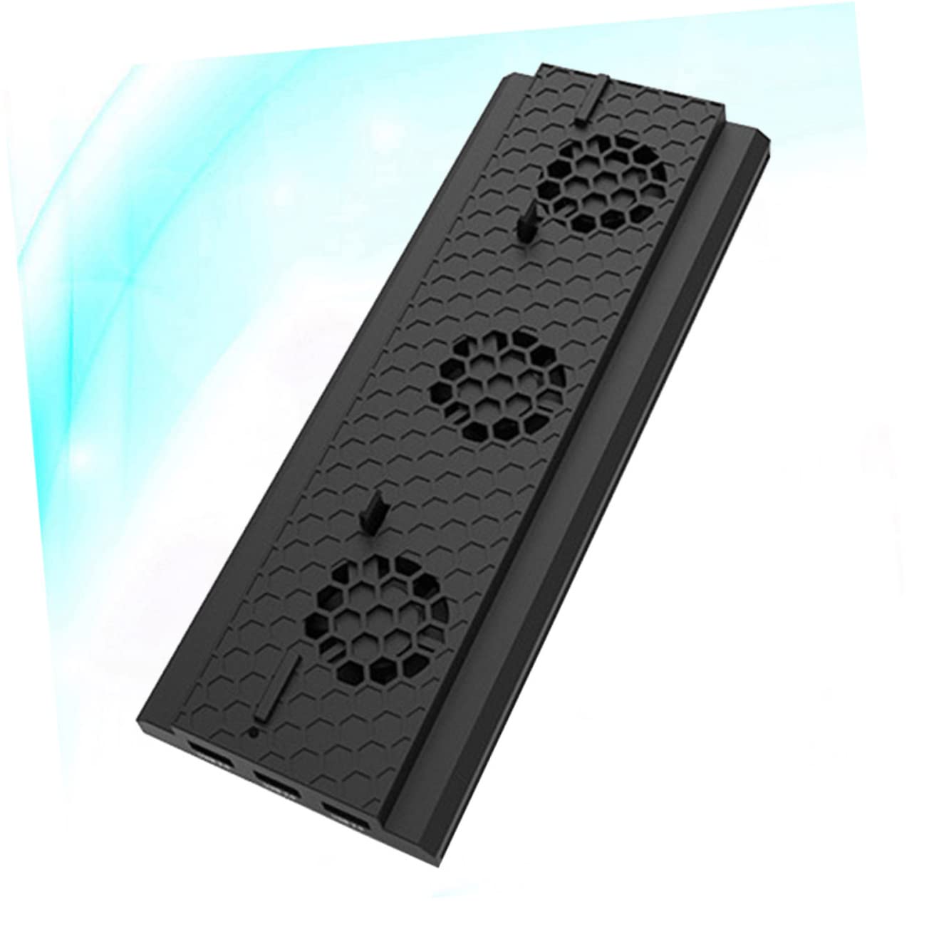 Veemoon Supporto Verticale Per Console Di Gioco Con Ventola Di Raffreddamento e Hub Usb Triplo Compatibile Con One Nero Controllo Della Temperatura e Design Elegante Per Massima Efficienza