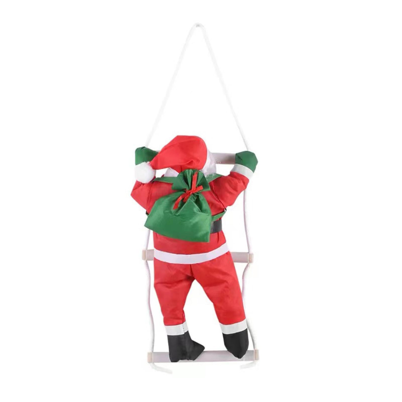 Tsophreniq Santa Climbing Ladder Decor Ladder Rope Climbing Santa Christmas Tree Curtain Decor Pendant Shopping Mall