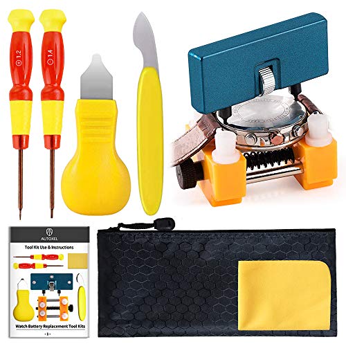 Watch Battery Replacement Tool Kit,Watch Back Case Remover and Watch Opener