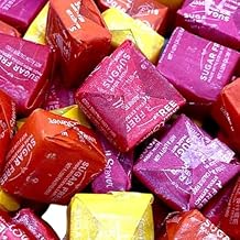 Sugar Free Fruit Chews Candy 1 lb - Diabetic-Friendly, Plant-Based Fruit Chews Cherry, Strawberry, Lemon, Orange, Individually Wrapped, Sugar Free Candy16 oz