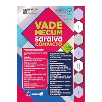 Capa do livro Vade Mecum Saraiva Compacto - 30ª Edição 2025