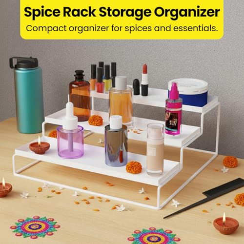 Image of WonderStand TRIZEN (White) | 3-Tier Countertop Rack Container Utensil Holder Organizer