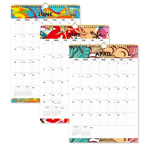 Cabbrix 2020-2021 Year Monthly Wall Calendar, Home Schooling Plannr for 2020-2021, 17 x 12 Inches, Wirebound, Office and Family Schedule - Thumbnail 2