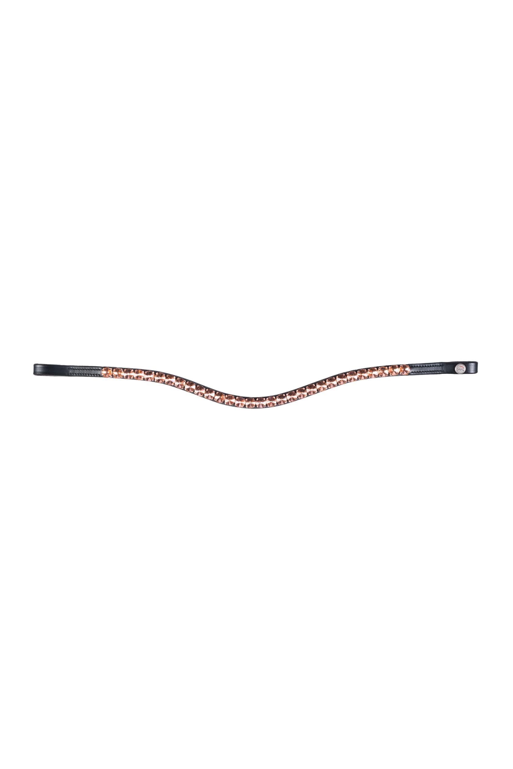 HKM Glamour Style Browband Rosegold Cob, Rose-Gold
