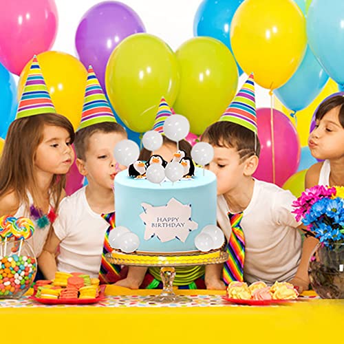 24 Pcs Balls Cake Topper Foam Ball Cake Picks Mini Balloon Cupcake Insert Bubble Balls Diy Decoration For Wedding Anniversary Graduation Birthday Party Baby Shower (White) #TOP6