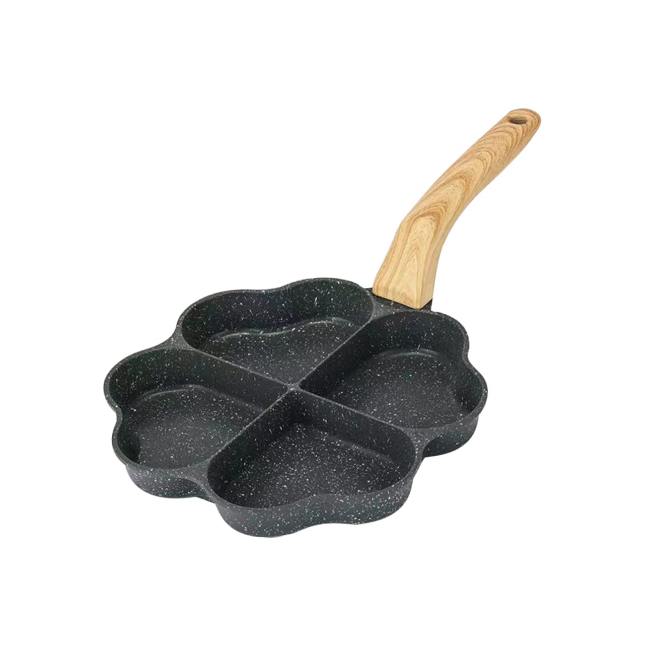 Poêle à œufs 4 rainures Mikikit en pierre de maifan pour une cuisson saine sans attacher