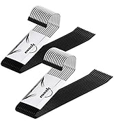 IPOW Pants Hangers 24 Pack Heavy Duty Hangers Open Ended Metal Pant Hangers Jeans Hanger Trouser ...