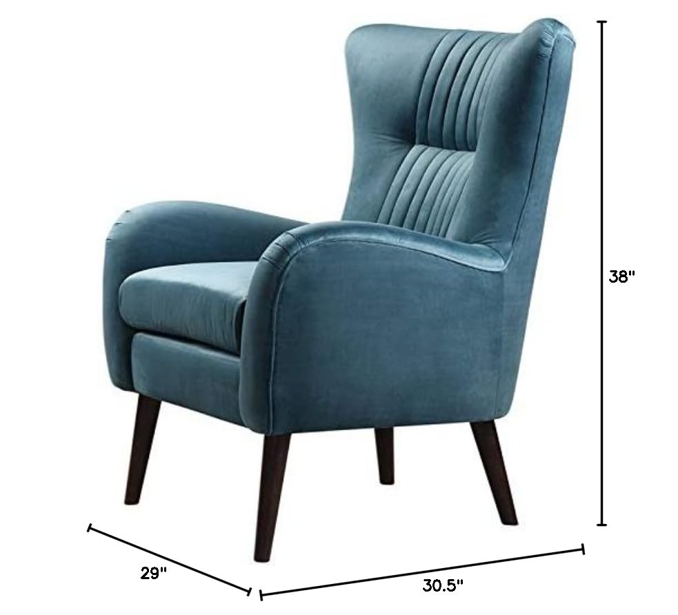 Sillón contemporáneo textil marrón elegante miniatura 3
