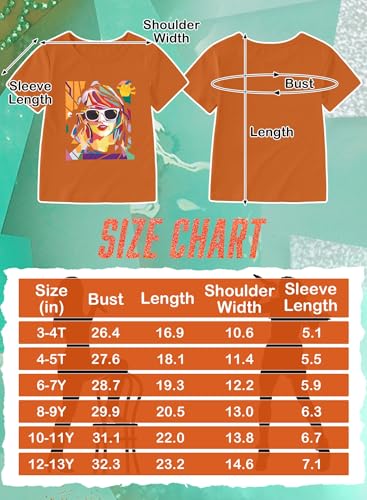 Image of Girl Country Music T-Shirt - Kids Singer Letters Graphic Birthday Shirts Gifts Fan Song Tour Concert Outfit Top