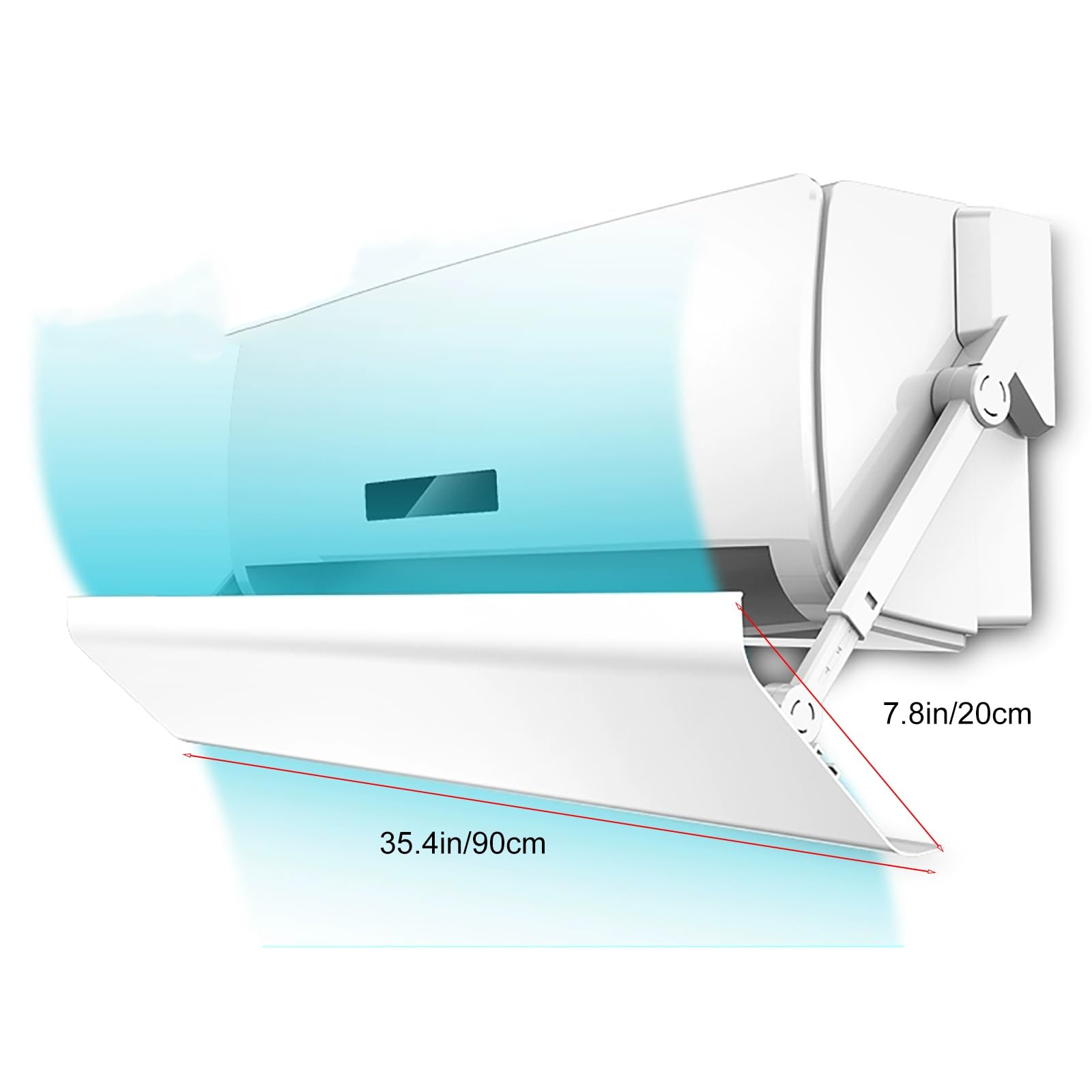 Deflektor klimatyzatora ABS montowany na ścianie 84-120cm
