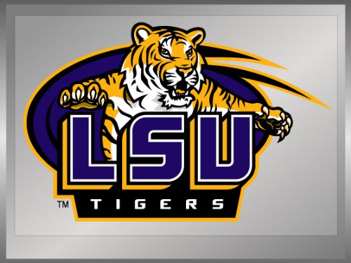 LSU Tigers Mascot Logo Vinyl Decal - 4x4 Inch Car & Truck Sticker