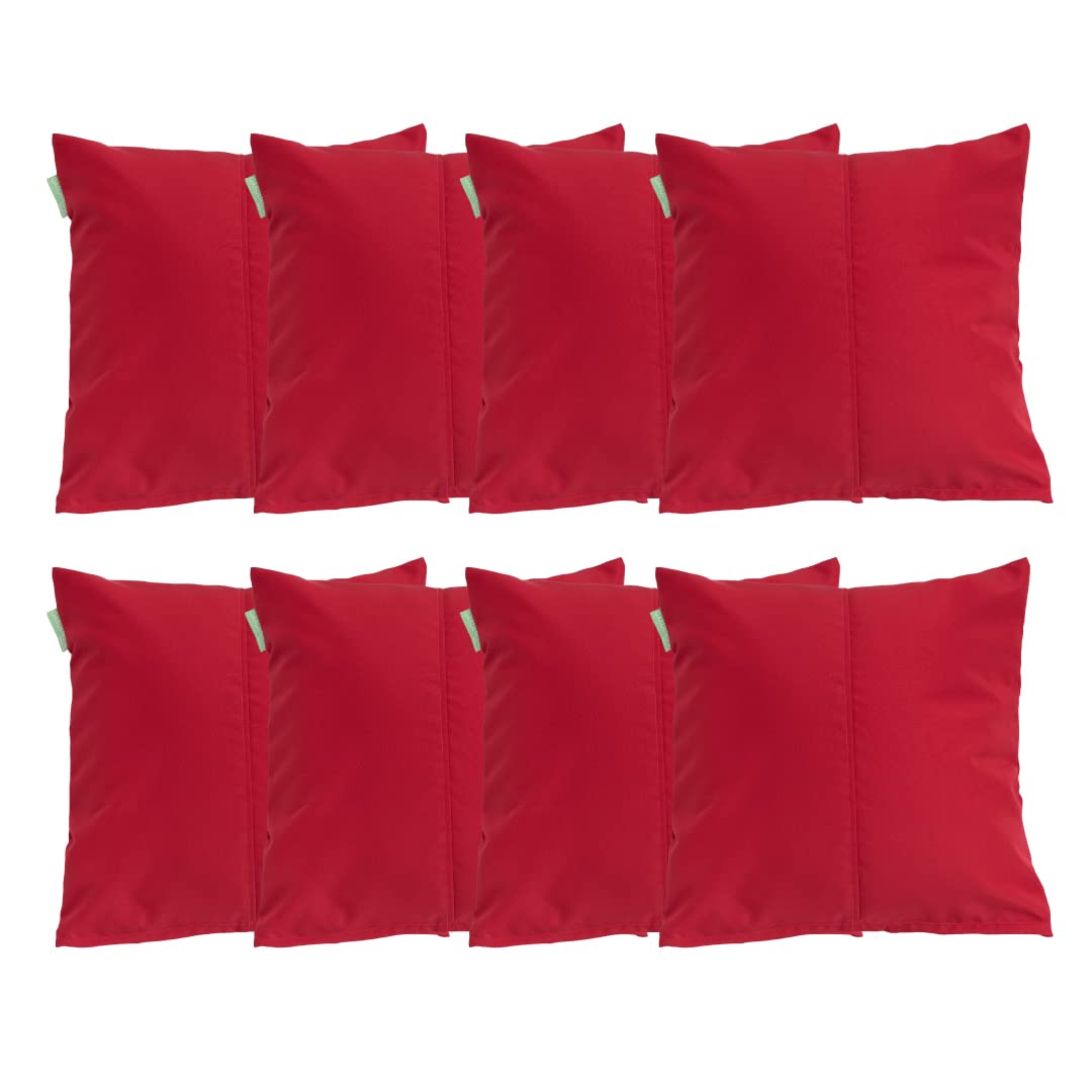 Gardenista Large Garden Scatter Cushion | Water Resistant Hollowfibre Filled Outdoor Seating Furniture Pillow | Great for Patio Rattan Chairs | Comfy & Lightweight (8, Red) — image 1