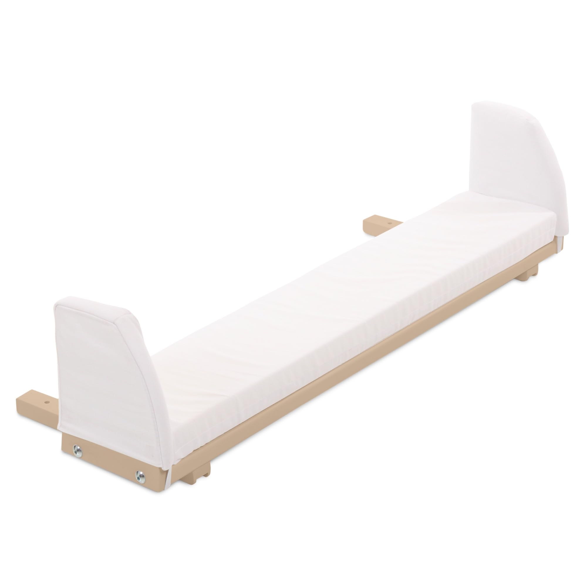 babybay Verlängerungsseite beige lackiert inkl. Matratzenergänzung weiß passend für Modell Original und Midi