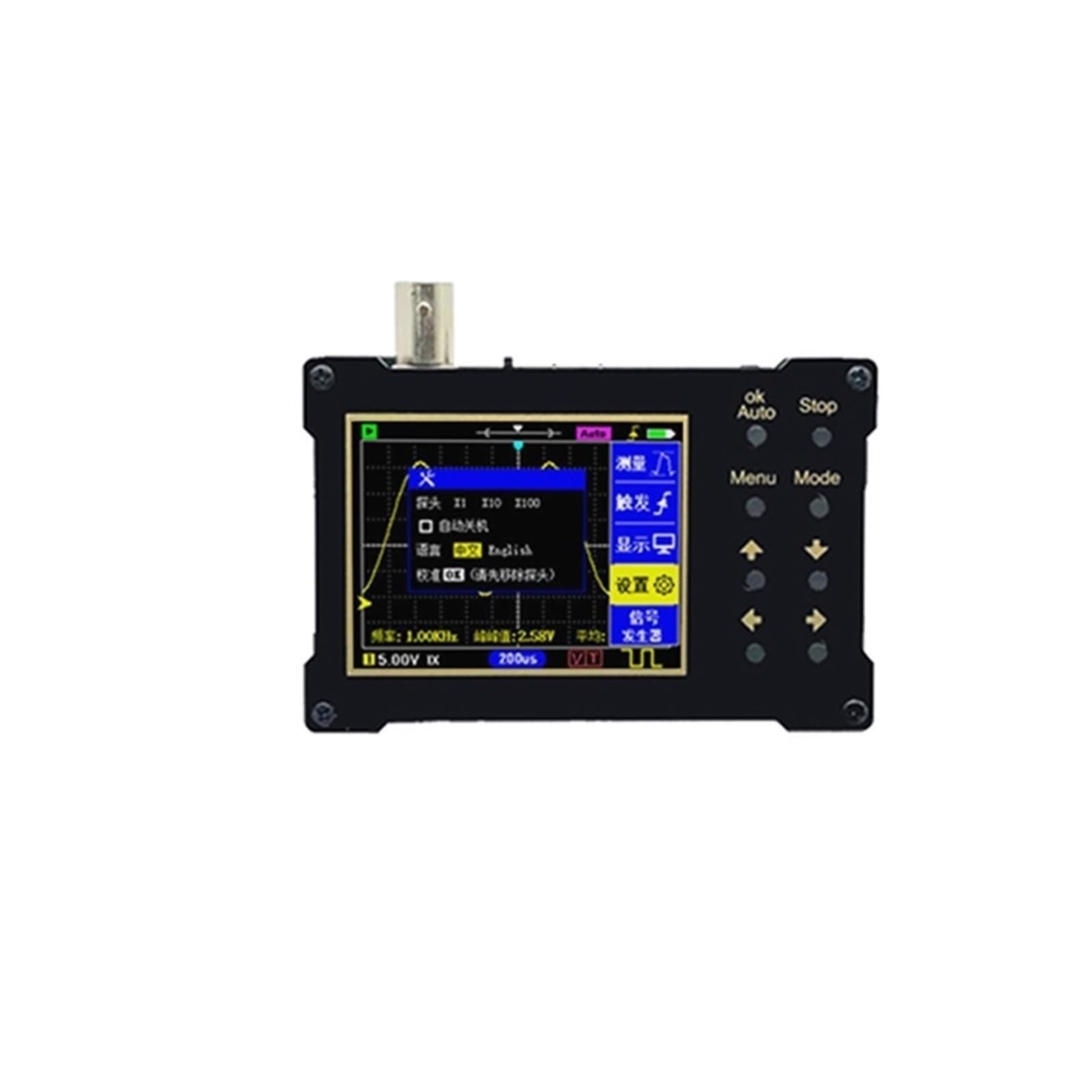 Oscilloscope Numérique DSO154Pro, Écran De 2.4 Pouces, 18MHz, Bande Passante Analogique, Prise En Charge Du Générateur De Signal Identification rapide(1M)