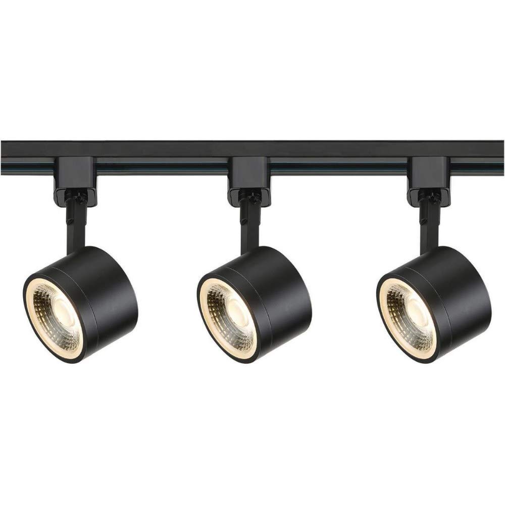 Luz de pista redonda de 36 W 3 LED, 3 pulgadas de ancho por 2.88 pulgadas de alto, acabado negro, 3000 K 2