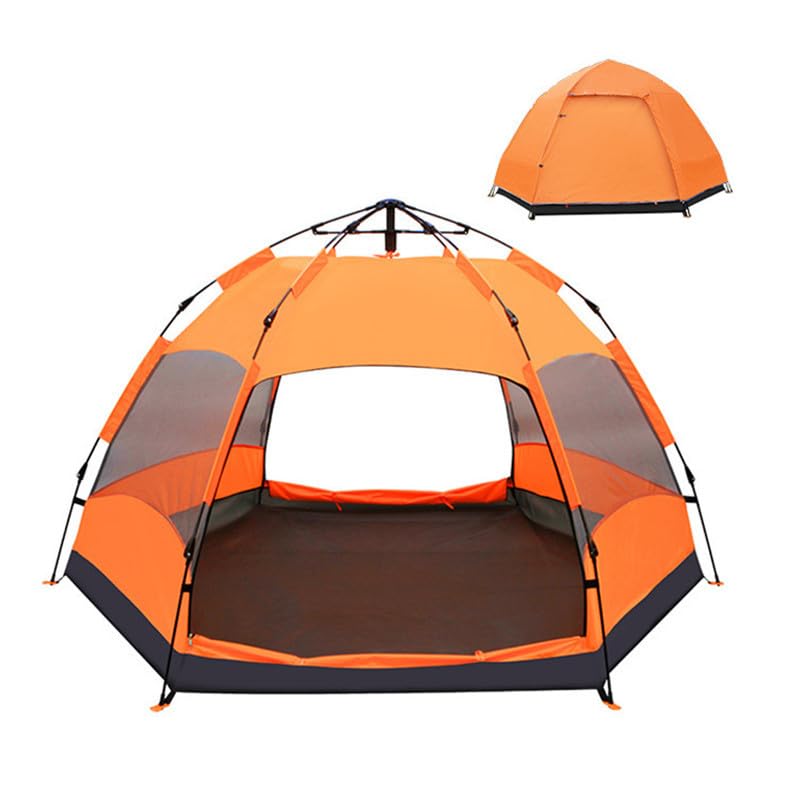 Barraca de Camping Automática Hexagonal, 5-8 Pessoas, Impermeável...