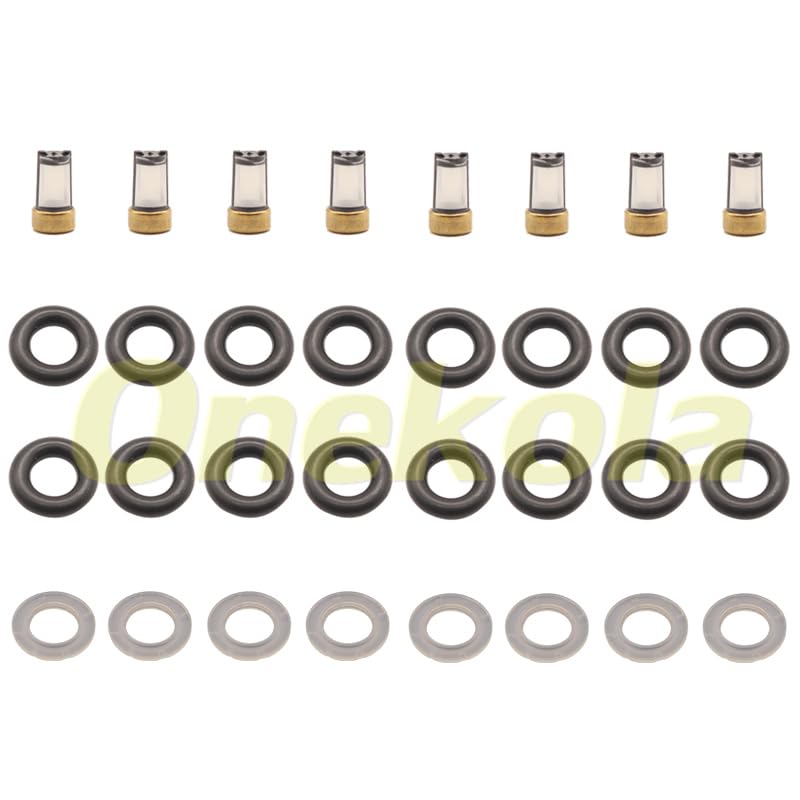 Fuel Injector Service Repair Kit Filters O Rings Seals Grommets for 0280156264 Tiggo A5, T11 Chery QIYUN3 2.0 TIGGO 1.8 2.0 - (Color: 20 Set)