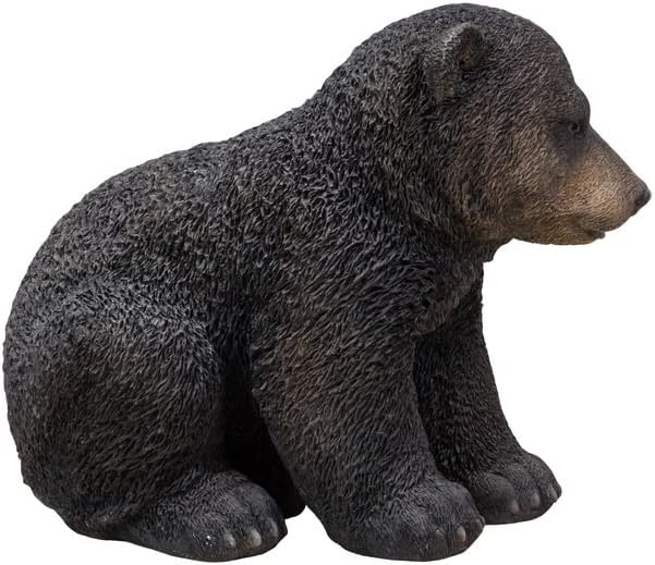 Hi-Line Gift Ltd Black Bear Cub Sitting Figurine
