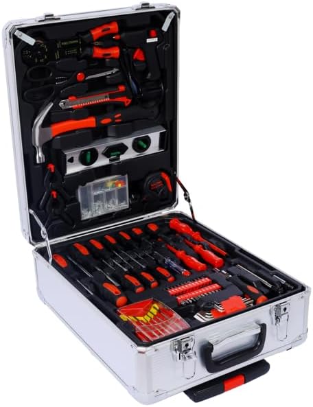 Set de Herramientas de Reparación para Hogar 969 Piezas con Caja Rodante miniatura 2