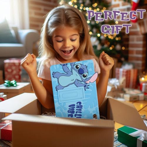 Image of Disney Lilo and Stitch Kids iPad Case - 10.9 Inch Case for iPad 10th Generation (2022) & A16 11th Generation 11 inch (2025) - Tablet Cover with Stand, Shockproof Silicone Protector