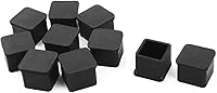 Vista 9 de 1 pulgada x 1 pulgada pies cuadrados de goma para muebles, mesa, silla, patas de pies, protectores de suelo para patas de silla, protector de piso