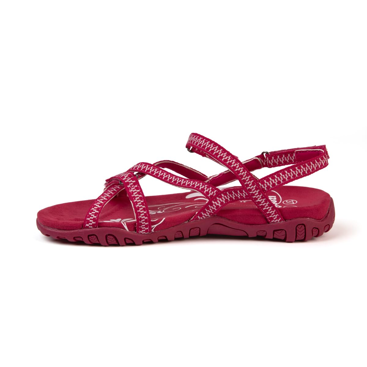 Izas Sandalias de Senderismo para Mujer Deportivas y Cómodas. Sandalias Planas de Verano para Trekking y Caminar de Diseño Ergonómico con 3 Ajustadores. Color Rosa