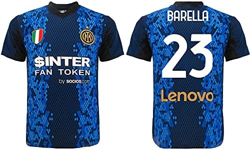 L C Maglia Barella Inter Ufficiale 2022 Adulto Ragazzo Bambino Stagione  2021 2022 Home nerazzurra Nicolò 23 : Amazon.it: Abbigliamento