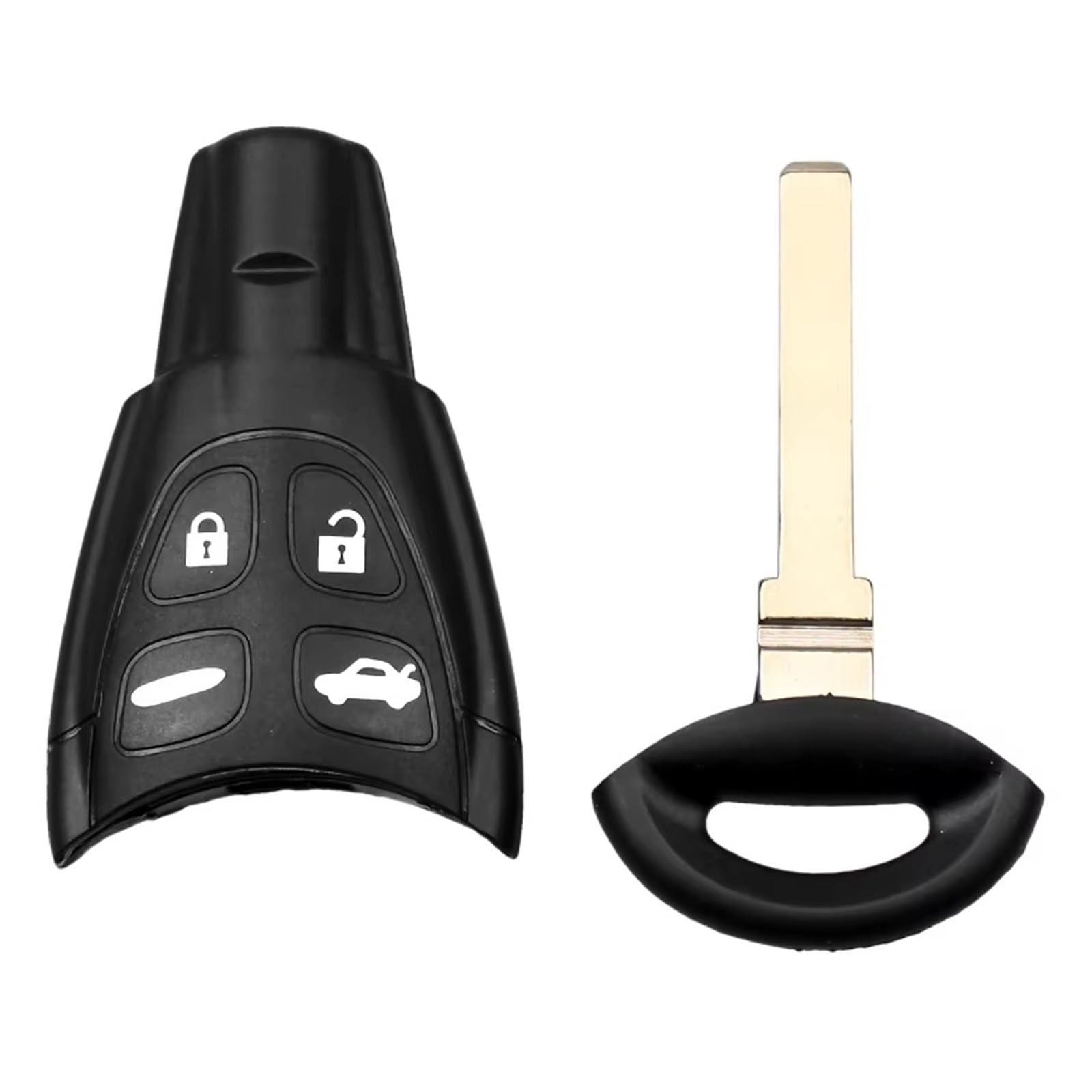 Compatible Con Saab Para 9-5 2003 2004 2005 2006 2007 2008 2009 2010 4 Botones Carcasa De Llave Remota Funda Repuesto