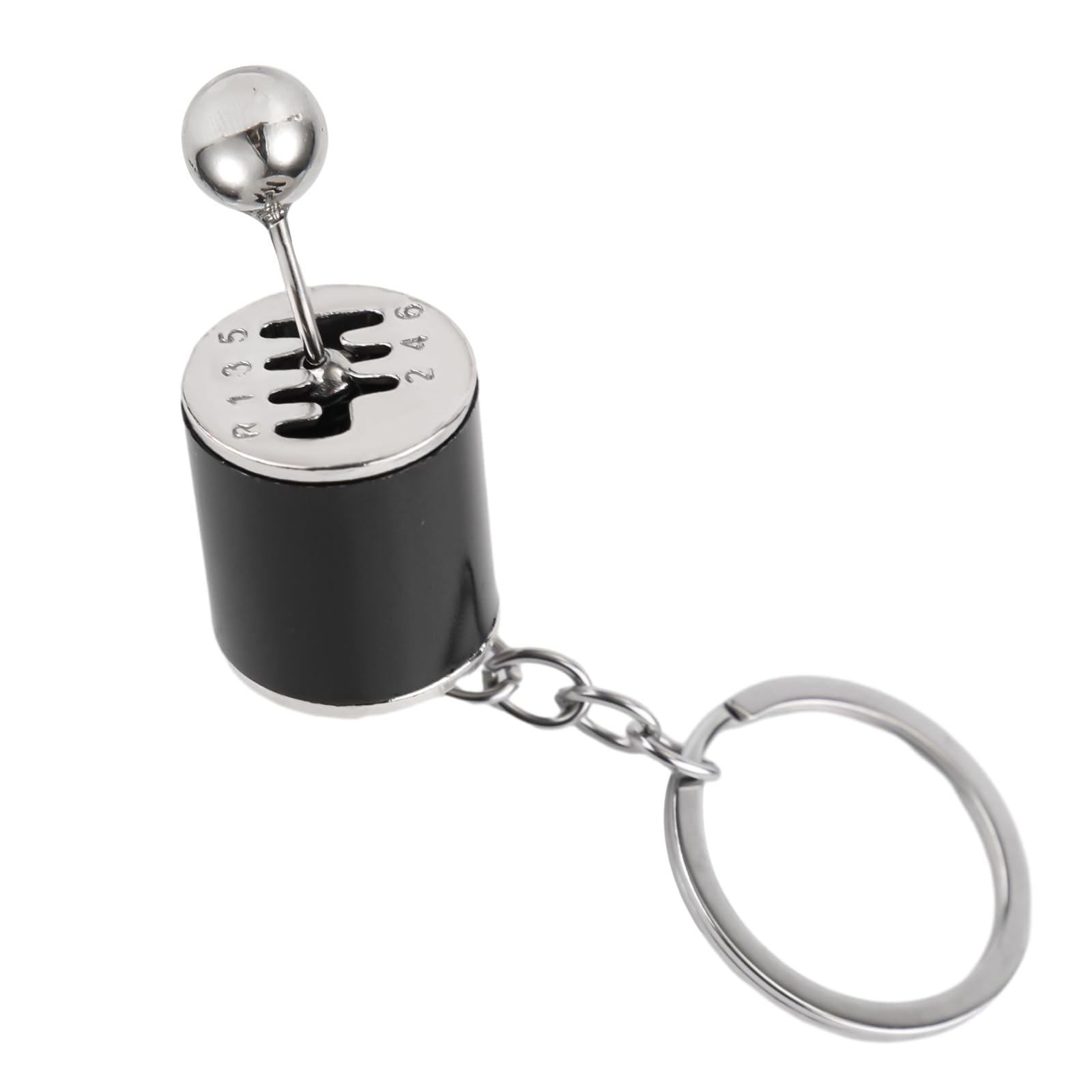 Gear Shifter Keychain, 6 Speed Manual Transmission Keychain Mini Gearbox Key Chain Stick Shift Keyring Creative Fidget Toy for Men Car Lovers Gift Auto Part Accessories