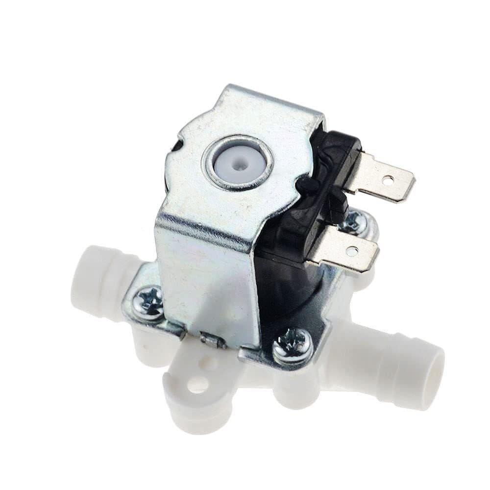 Solenoid Valves DC 12 24 36 110 AC 220V Normally Closed Pressurized Inlet 12mm for Dispenser Purifier Plastic(220V)