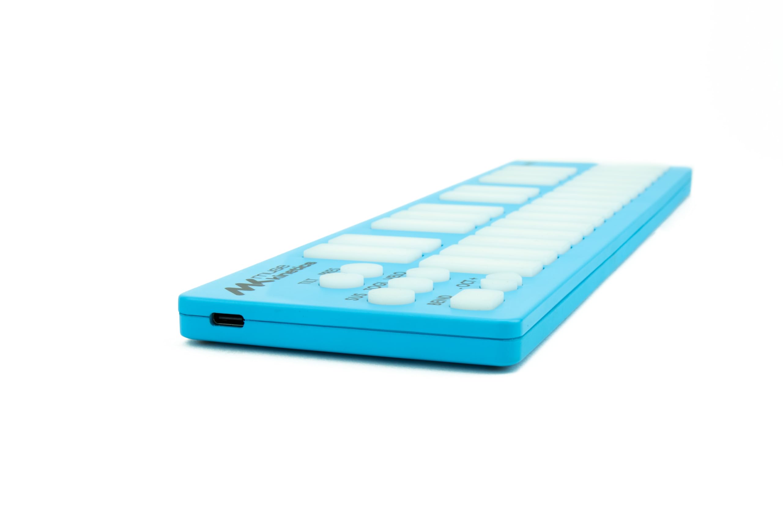 K-Board-C | Bunte 25-Tasten-USB-MPE-MIDI-Tastatur-Controller mit USB-C (Aqua)