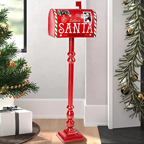 Weihnachtsmann Briefkasten 27 BAKAJI Briefkasten für Weihnachtsmann, Weihnachtsdekoration, aus...