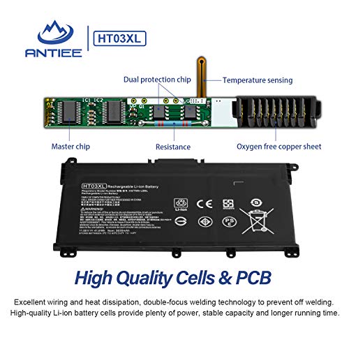 Image of HT03XL Battery Replacement for HP Pavilion 14 15 17 15-CS 15-DA 15-DB | 15-DA 15-DB 15-DW 14-CE 14-CF 14-DF 15-CS 17-CA 17-BY Series 15-CS0053CL 15-DA0014DX L11119-855 HTO3XL 11.55V 41.9Wh
