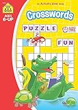 School Zone Crosswords Workbook: 64 Pages, 1st Grade, 2nd Grade, Word Puzzles, Vocabulary, Spelling, Ages 6+ (Activity Zone Book Series)